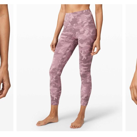 Lululemon Align Pant II 25" Incognito Camo Pink Taupe Multi W5BVMS - Picture 2 of 12
